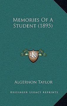 portada memories of a student (1895) (en Inglés)
