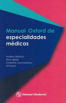 portada MANUAL OXFORD DE ESPECIALIDADES MEDICAS