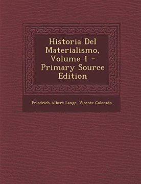 portada Historia del Materialismo, Volume 1