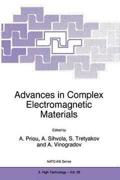 portada Advances in Complex Electromagnetic Materials (en Inglés)
