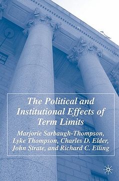 portada the political and institutional effects of term limits (en Inglés)