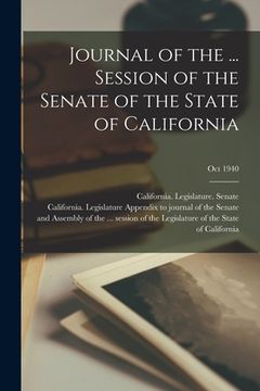 portada Journal of the ... Session of the Senate of the State of California; Oct 1940