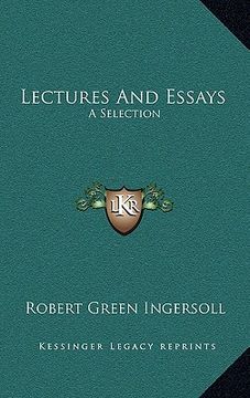 portada lectures and essays: a selection (en Inglés)