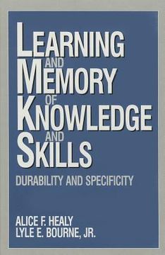 portada learning and memory of knowledge and skills: durability and specificity (en Inglés)