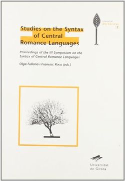 portada studies on the syntax of central romance languages . proceedings of the iii symposium