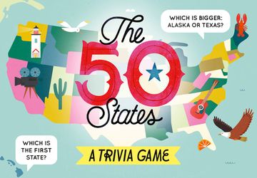 portada The 50 States: A Trivia Game: Test Your Knowledge of the 50 States! (en Inglés)