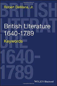 portada British Literature 1640-1789: Keywords (Keywords in Literature and Culture (Kilc). ). (in English)