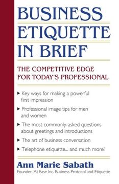 portada Business Etiquette in Brief: The Competitive Edge for Today's Professional 