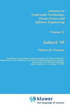 portada subtech '89: fitness for purpose (en Inglés)