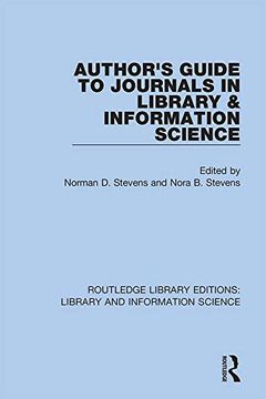 portada Author's Guide to Journals in Library & Information Science (Routledge Library Editions: Library and Information Science) (en Inglés)
