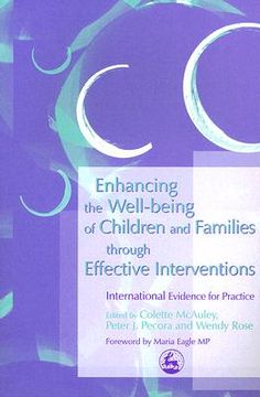 portada enhancing the well being of children and families through effective interventions: uk and usa evidence for practice (en Inglés)