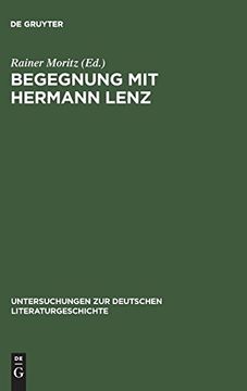 portada Begegnung mit Hermann Lenz (Untersuchungen zur Deutschen Literaturgeschichte) (in German)