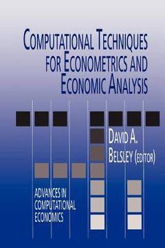 portada computational techniques for econometrics and economic analysis