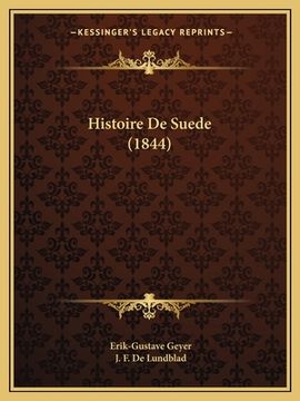 portada Histoire De Suede (1844) (en Francés)