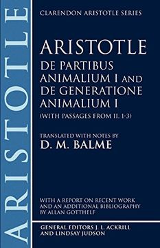 portada De Partibus Animalium i and de Generatione Animalium i (With Passages From Ii. 1-3 (en Inglés)