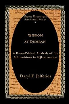 portada wisdom at qumran (en Inglés)