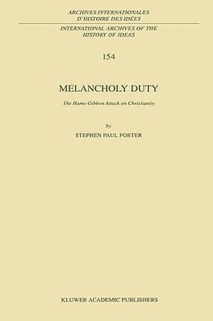 portada melancholy duty: the hume-gibbon attack on christianity (in English)