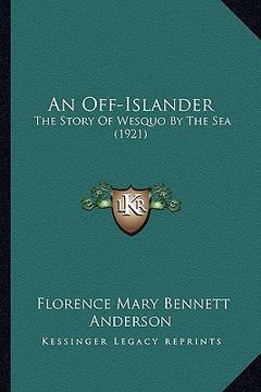 portada an off-islander: the story of wesquo by the sea (1921) (in English)