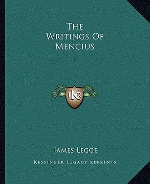 portada the writings of mencius (en Inglés)