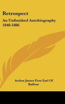 portada retrospect: an unfinished autobiography 1848-1886 (en Inglés)