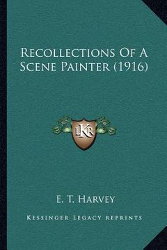 portada recollections of a scene painter (1916) (en Inglés)
