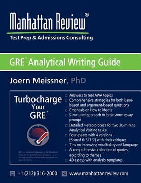 portada Manhattan Review GRE Analytical Writing Guide: Answers to Real AWA Topics (en Inglés)