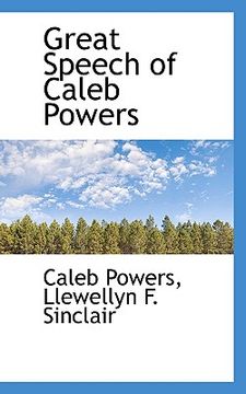 portada great speech of caleb powers (en Inglés)