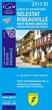 portada Selestat / Ribeauville / Parc Naturel Regional des Vosges (2009) (Top 25 & Série Bleue - Carte de Randonnée)