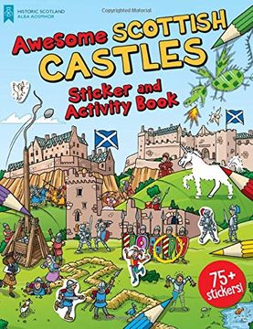 portada Awesome Scottish Castles: Sticker and Activity Book (en Inglés)