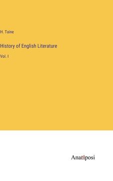 portada History of English Literature: Vol. I