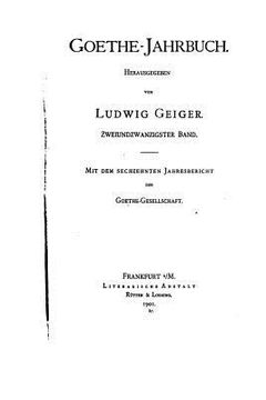 portada Goethe-Jahrbuch (en Alemán)