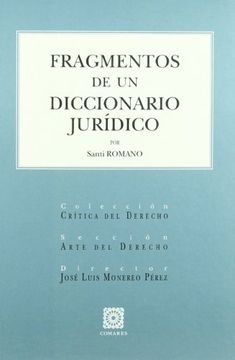 portada Fragmentos de un Diccionario Jurídico (in Spanish)