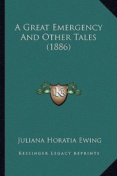 portada a great emergency and other tales (1886) (in English)