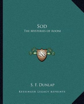 portada sod: the mysteries of adoni (en Inglés)