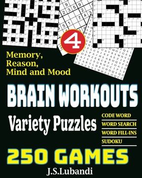 portada BRAIN WORKOUTS Variety Puzzles 4 (Volume 4)
