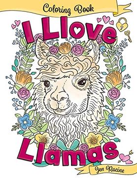 portada I Llove Llamas Coloring Book (in English)