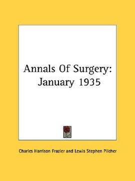 portada annals of surgery: january 1935