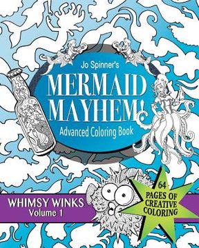 portada Mermaid Mayhem: Advanced Coloring Book (en Inglés)