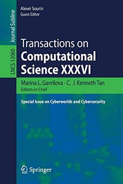 portada Transactions on Computational Science Xxxvi: Special Issue on Cyberworlds and Cybersecurity (Lecture Notes in Computer Science) (en Inglés)