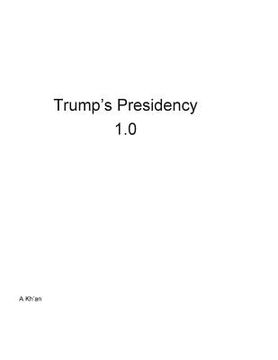 portada Trump's Presidency 1.0 (en Inglés)