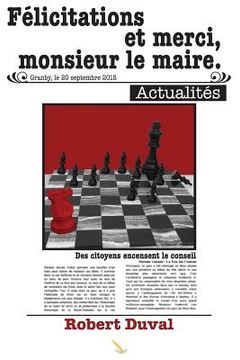 portada Félicitations et merci, monsieur le maire (in French)