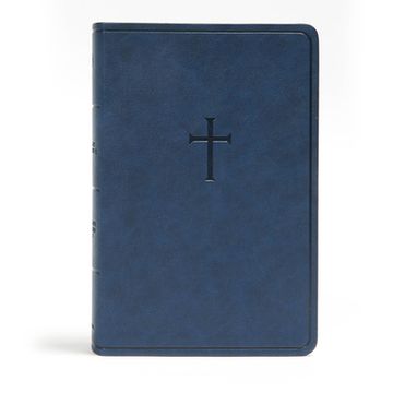 portada CSB Everyday Study Bible, Navy Cross Leathertouch (en Inglés)