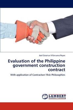 portada evaluation of the philippine government construction contract (en Inglés)