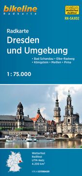 portada Radkarte Dresden und Umgebung (Rk-Sax02): Bad Schandau - Königstein - Meißen - Pirna - Elbe-Radweg, Wetterfest/Reißfest, Gps-Tauglich mit Utm-Netz bad Schandau - Königstein - Meißen - Pirna - Elbe-Radweg, Wetterfest/Reißfest, Gps-Tauglich mit Utm-Netz (in German)