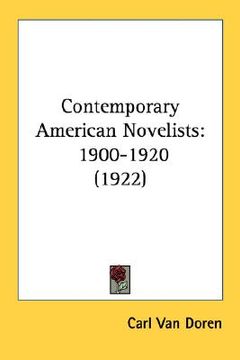portada contemporary american novelists: 1900-1920 (1922) (en Inglés)