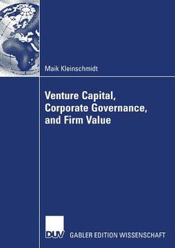venture capital, corporate governance, and firm value
