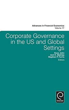 portada Corporate Governance in the us and Global Settings: 17 (Advances in Financial Economics) (en Inglés)