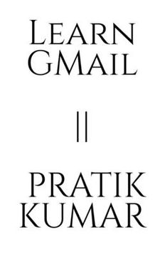 portada Learn Gmail Pratik Kumar (en Inglés)