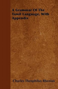 portada a grammar of the tamil language, with appendix (en Inglés)