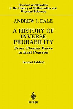 portada a history of inverse probability: from thomas bayes to karl pearson (en Inglés)
